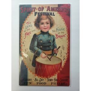 Spirit‎ of American 16x10 Ohio Wholesale Inc.Rustic Retro Metal Sign 31069
